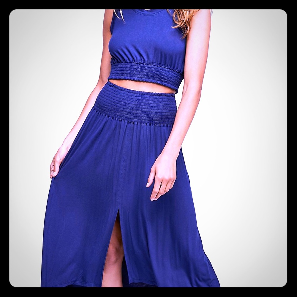 Two piece sun dress new no tags blue